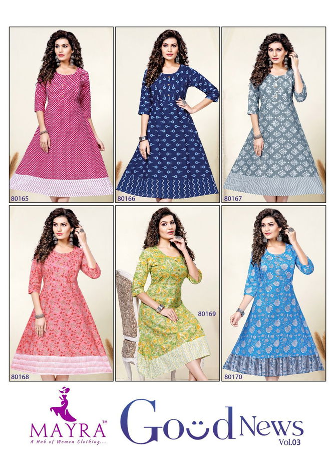 Good News Vol 3 By Mayra Feeding Designer Kurtis Catalog